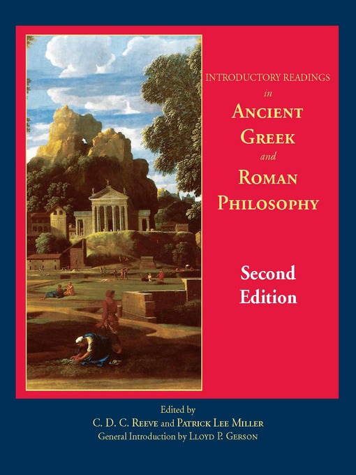 Title details for Introductory Readings in Ancient Greek and Roman Philosophy by Patrick Lee Miller - Available